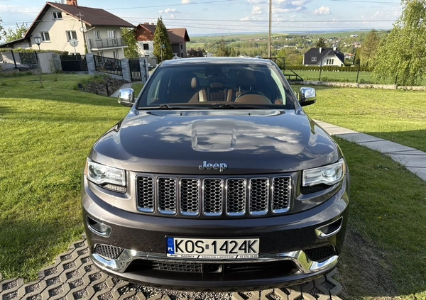 Jeep Grand Cherokee cena 114000 przebieg: 123600, rok produkcji 2014 z Andrychów małe 742